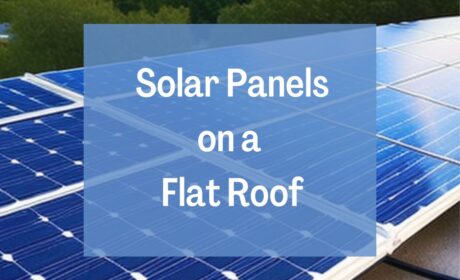 solar panels on a flat roof